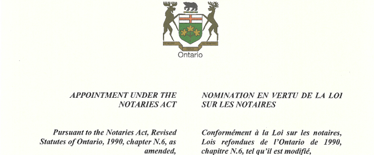Notary Public Appointment