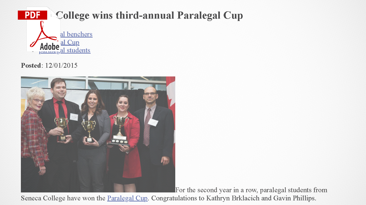 2015 LSO Gazette Article