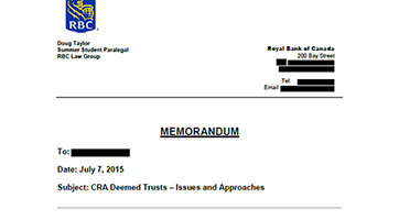 Card Image - Legal Memorandum
