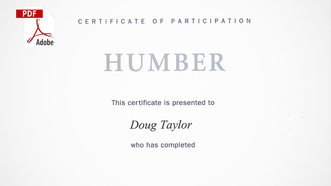 Health and Safety Certificate