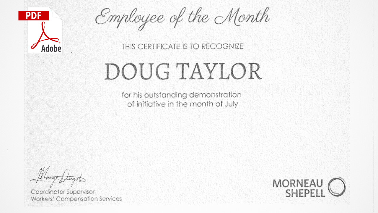 Employee of the Month