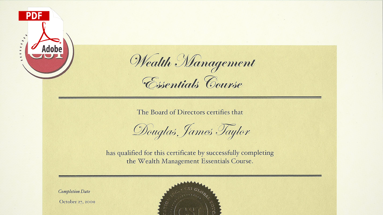 Wealth Management Essentials (WME)