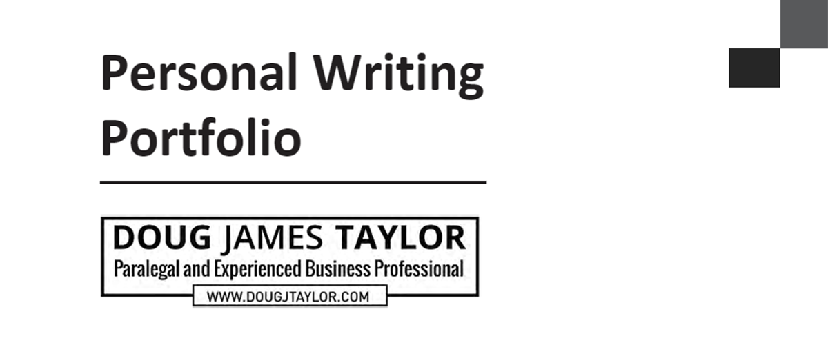 Personal Writing Portfolio